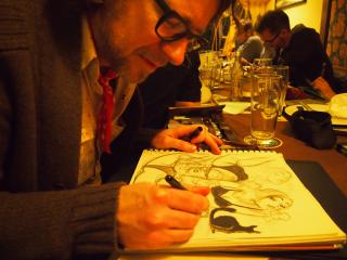 Andre Breinbauer, Comic, Stammtisch, Tisch 14, Wien