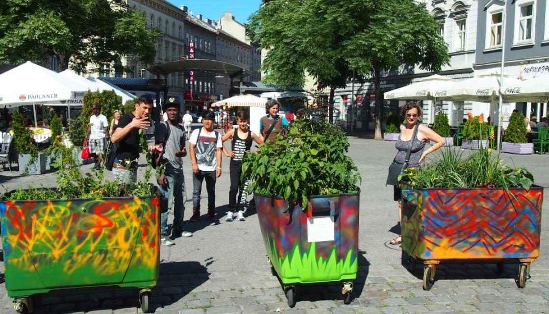 Pflanzen auf Rädern Pflanzen auf Rädern