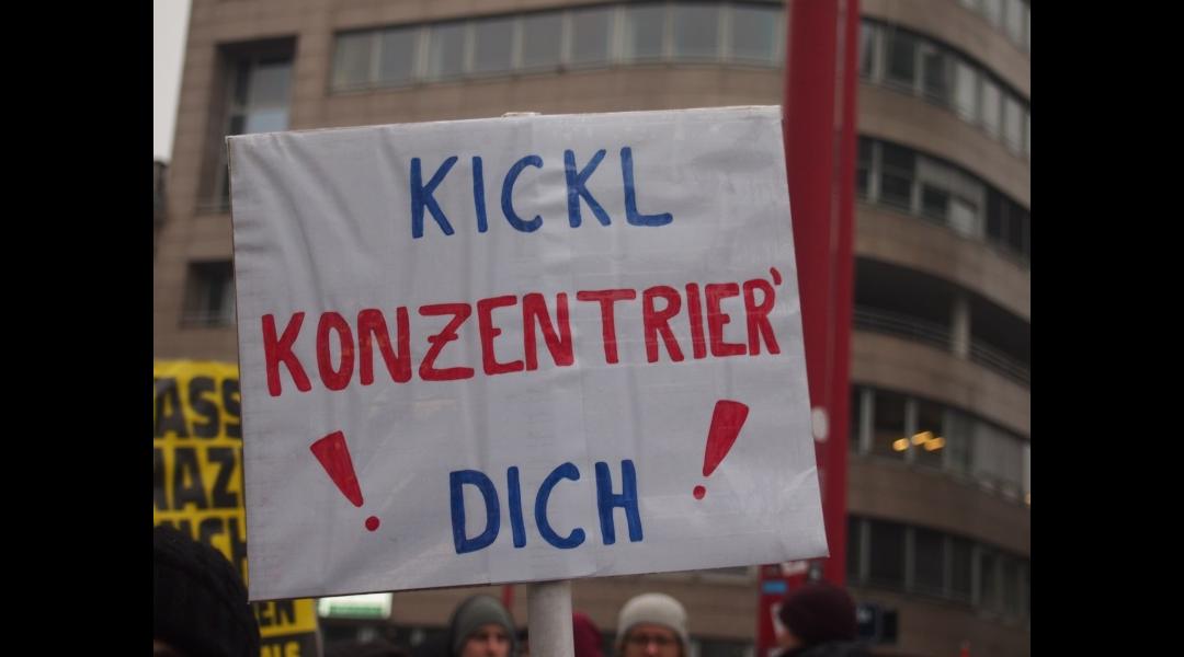 Kickl "konzentrier" dich